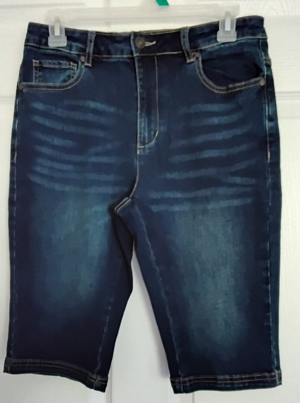 Women’s Sweet Salt Straight Leg Jeans Shorts - Dark Blue